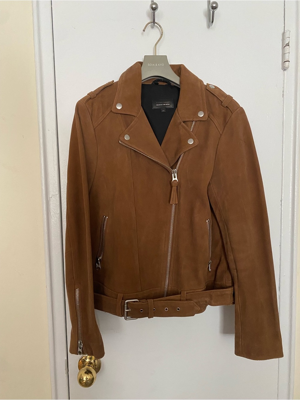 Mackage for Aritzia Brown Suede Jacket